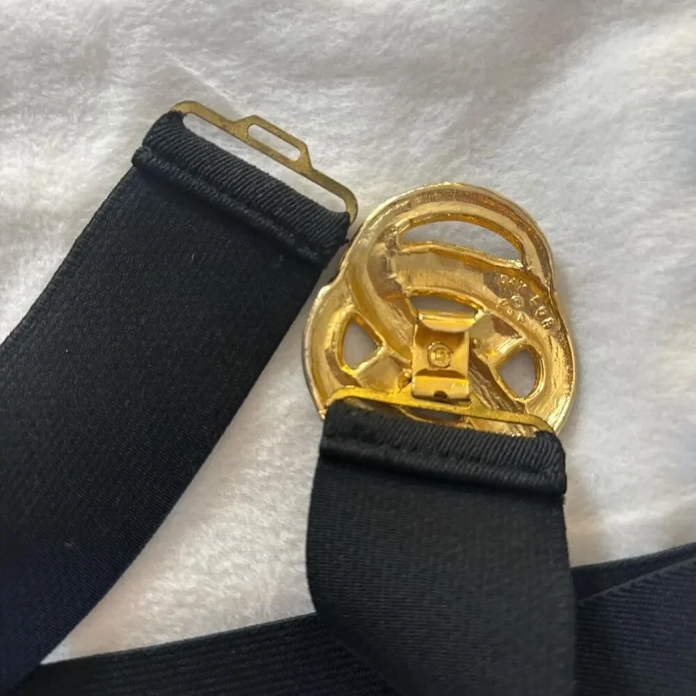 Unbranded Women's Black and Gold Belt